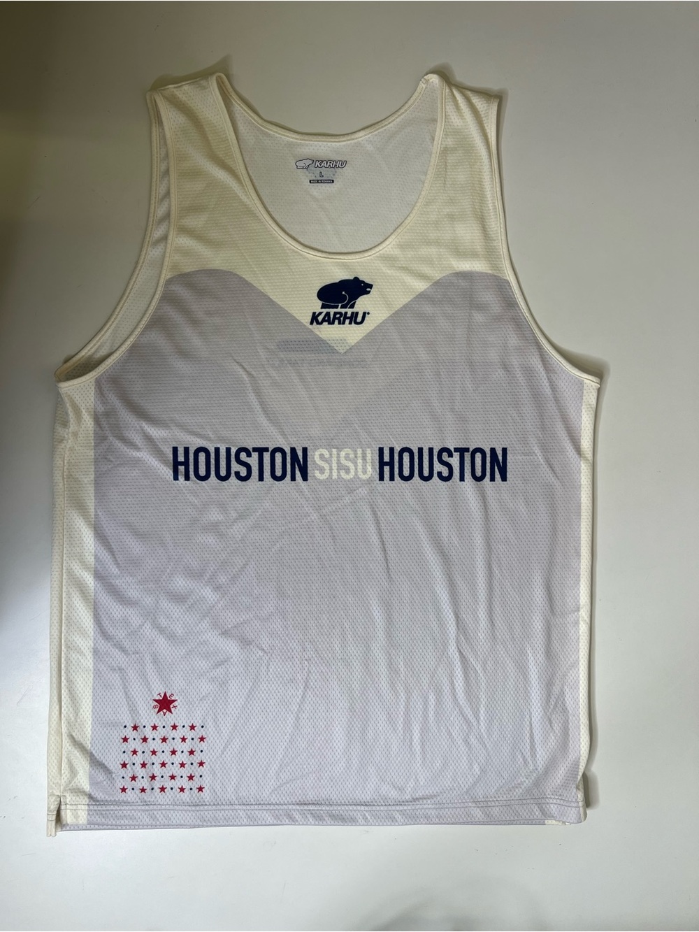 Men’s Karhu Singlet Houston “Come and take it” - Size Large